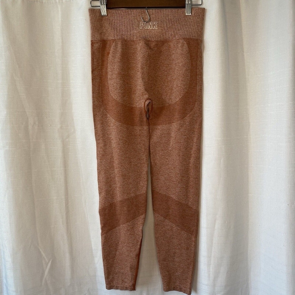 Victoria’s Secret Pink High Rise Seamless Leggings Cinnamon Heather Size M - Picture 6 of 10